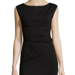 Diane von Furstenberg Ruched-Side Boat-Neck Dress